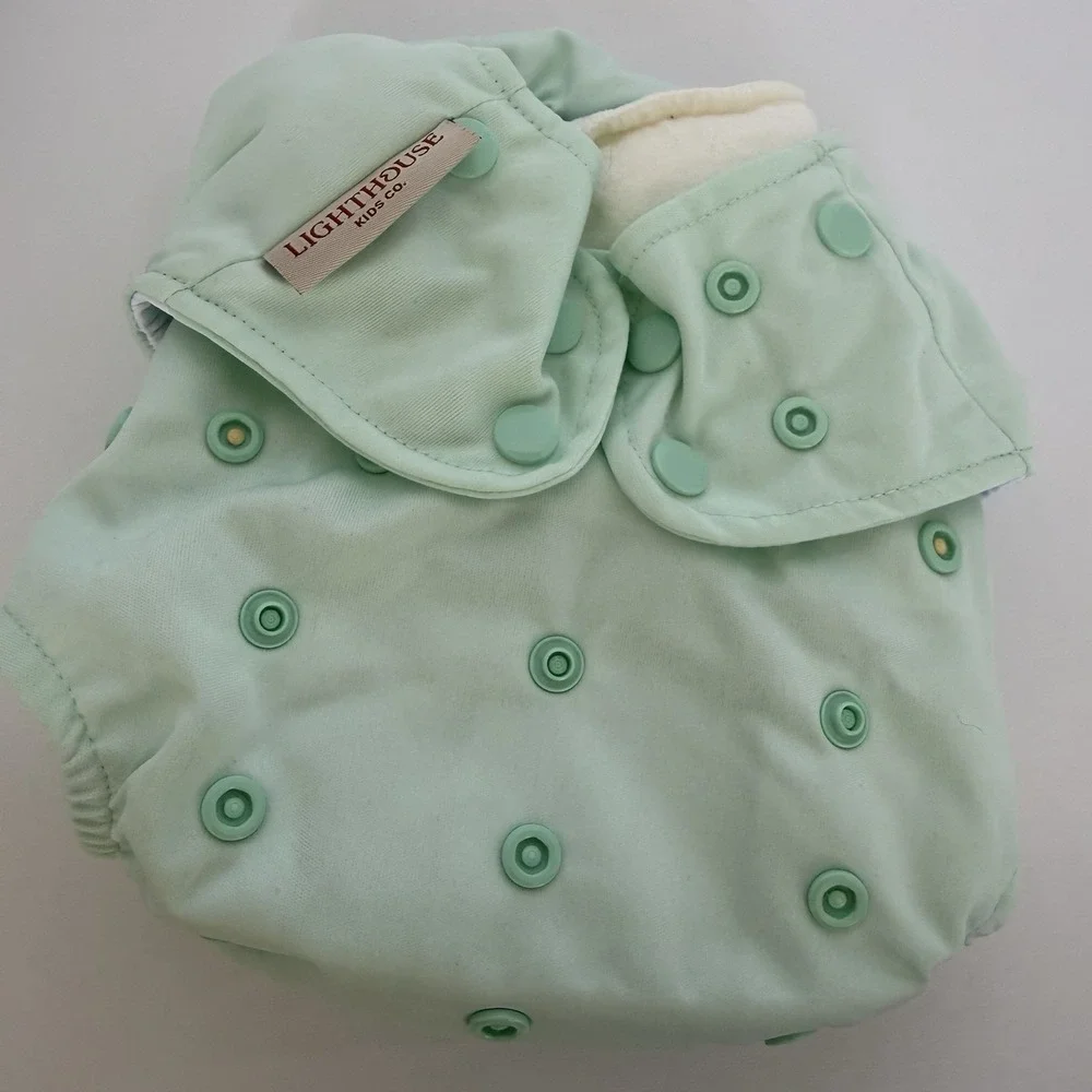 Lot of 4 Lighthouse Kids Co Supreme Pocket Cloth Diapers Washed Never Used